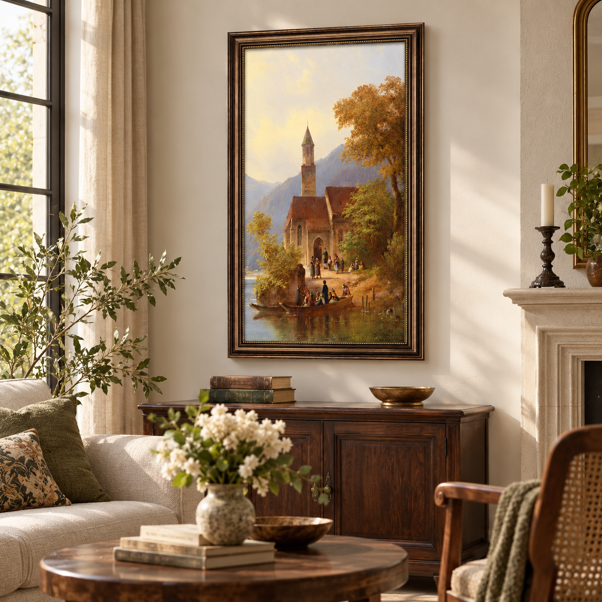 Seaside Town Framed Wall Art