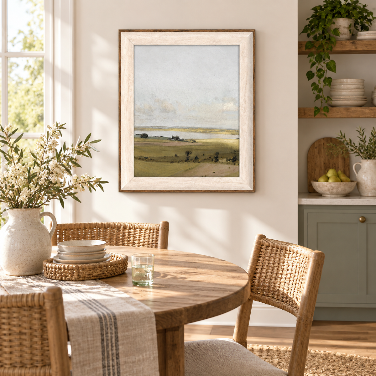 Framed Countryside Landscape Wall Art
