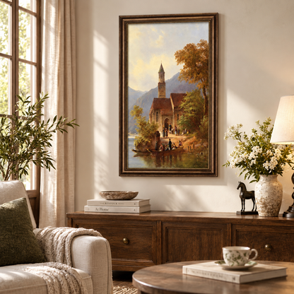 Seaside Town Framed Wall Art