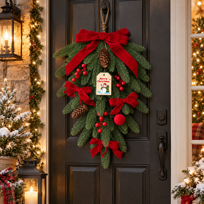 Christmas Teardrop Hanging Decoration