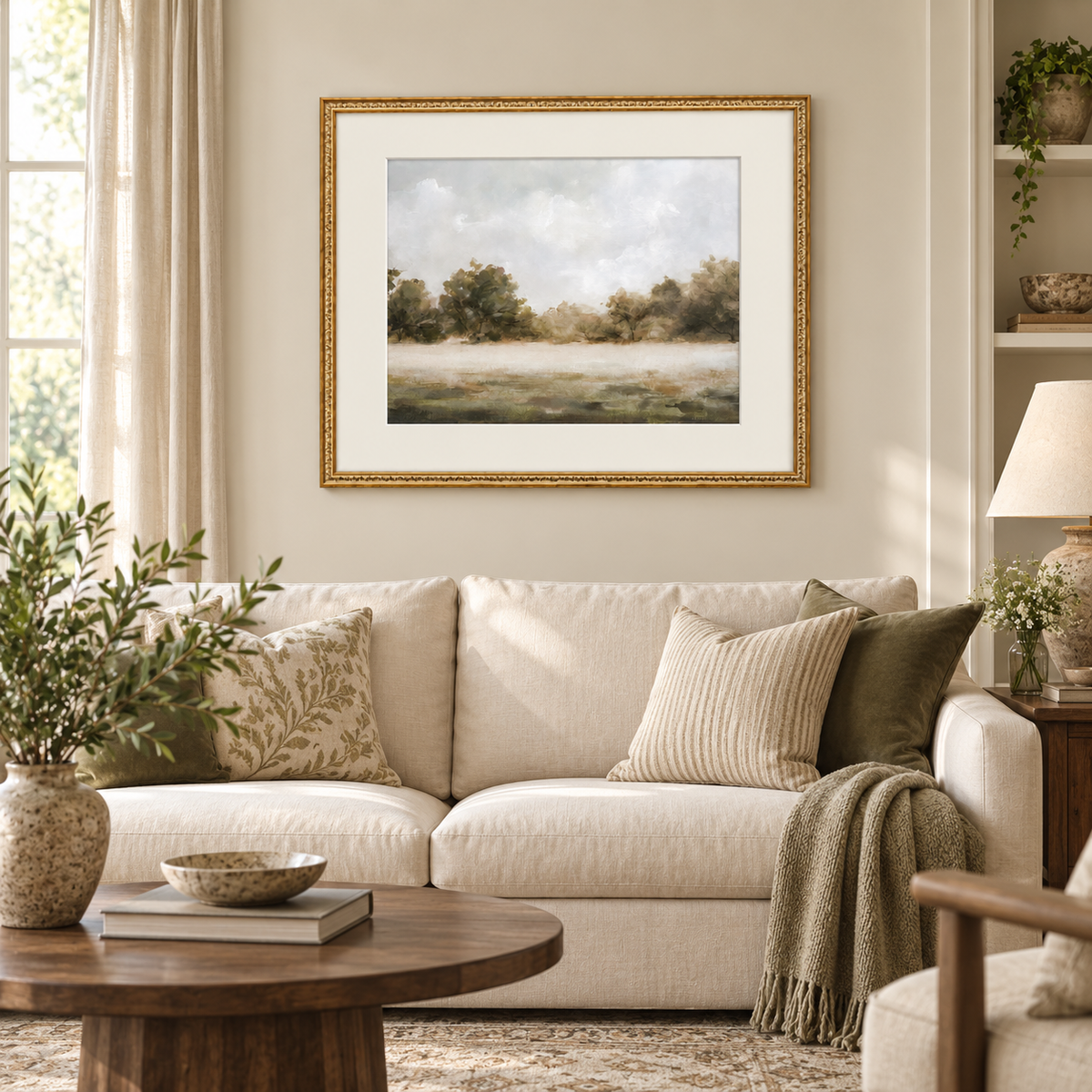 Vintage Landscape Framed Wall Art