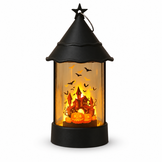 Pumpkin Castle LED Lantern