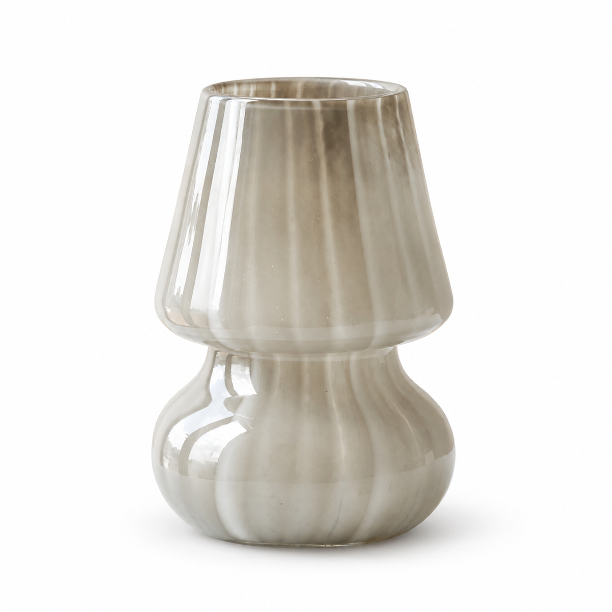 Vintage Lamp-Shaped Art Glass Vase