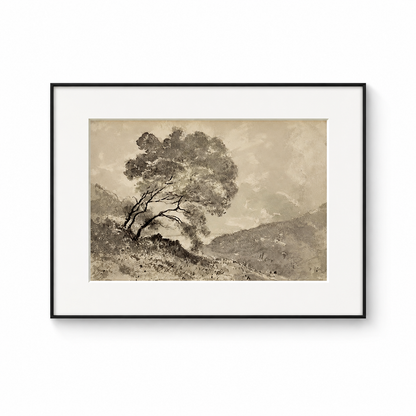 Framed Tree Landscape Wall Art