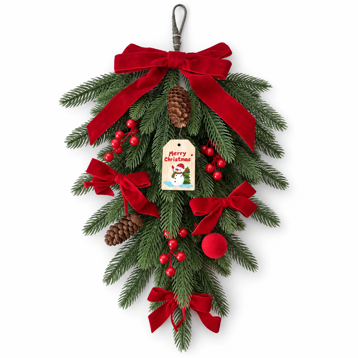 Christmas Teardrop Hanging Decoration
