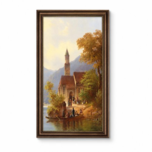 Seaside Town Framed Wall Art