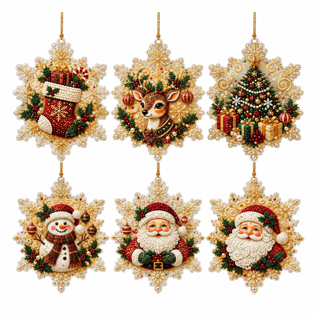 Christmas DIY Diamond Painting Ornaments